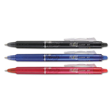 Pilot® Frixion Clicker Erasable Gel Pen, Retractable, Fine 0.7 Mm, Three Assorted Business Ink And Barrel Colors, 3-pack freeshipping - TVN Wholesale